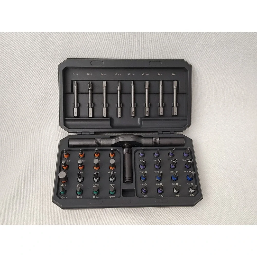 New 42 in 1 Magnetic Screwdriver Set Ratchet Screwdriver Set Case Multi Bit NIB‎
